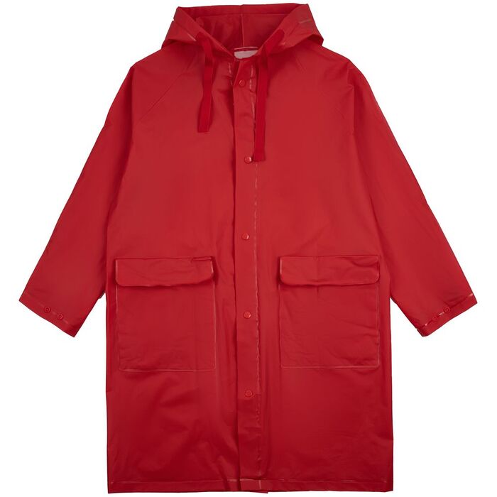 Дождевик детский RainDrop Kids, красный лет (рост 118-128)