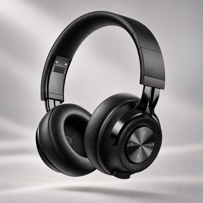 Беспроводные накладные наушники Stereo Style, BT 5.3мАч, черный, Deppa