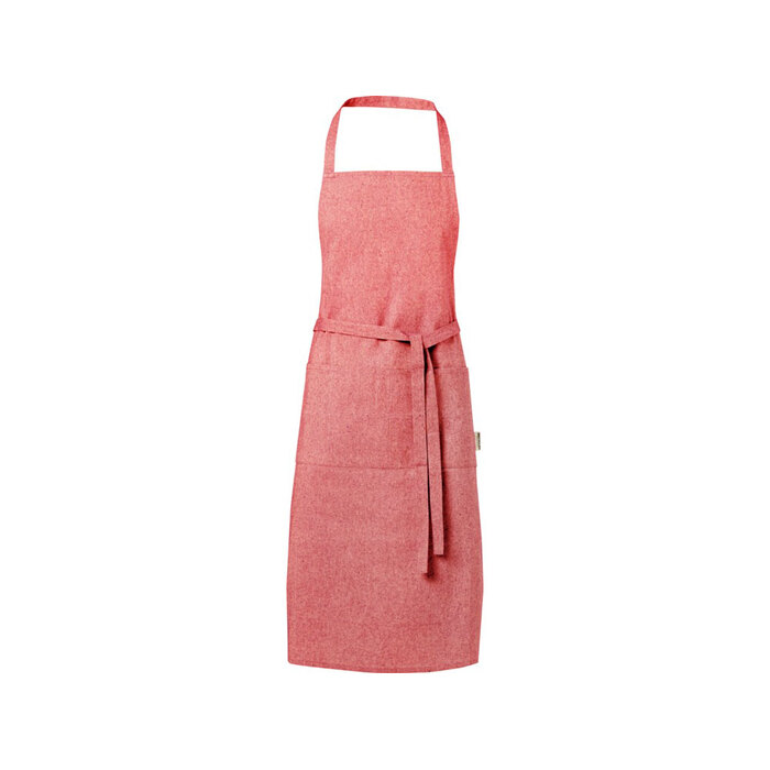 Pheebs 200 g/m2 recycled cotton apron, красный яркий