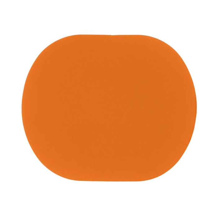 ПАТЧ ОВАЛ soft-touch (оранжевый ) 6,0 х 5,0 см