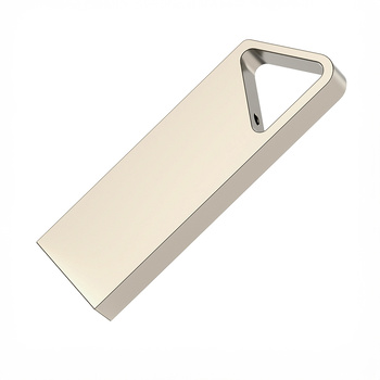 USB flash-карта SPLIT (32Гб), серебристая,6х1,2х0,5 см, металл
