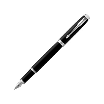 Перьевая ручка Parker IM Mat Black CT, перо: F, цвет чернил: blue, в подарочной упаковке.