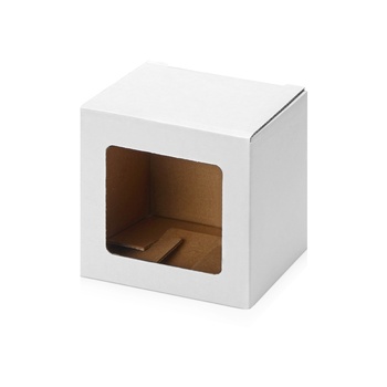 Коробка для кружки с окном,2х9,4х10,7 см., белый